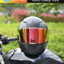 Compatible with LS2 FF353/320/328/800 Helmets Visor Tint Replacement Motorcycle Helmet Face Shield (Revo Deep Red)