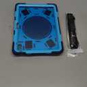 BATYUE Case for iPad (A16) 11th/10th Gen 11''/10.9'' 2025/2022 - Heavy Duty Shockproof Cover with 360 Rotating & 180 Folding Stand, Screen Protector, Shoulder Strap & Pencil Holder | NavyBlue