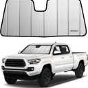 Custom Fit 2018-2023 Tacoma Windshield Sun Shade for Toyota Tacoma 2018 2019 2020 2021 2022 2023 - Upgraded 6-Layer Triple Laminate Core Front Window Shade - Accordion Folding Design with Storage Bag
