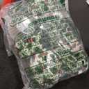 Funtery 600 Pcs Christmas Cupcake Liners Mini Muffin Liners Paper Candy Cups 1.3 Inch Holly Print Baking Cups Small Xmas Cupcake Wrappers for Baking Truffles Chocolates Making(Holly)