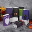 2 x Viaecone Halloween Treat Bags Party Favors - 24 PCS Candy Bags for Trick or Treating with Stickers, Kids Paper Mini Gift Bags for Treats Snacks, Goodie Bags Party Supplies (Halloween)