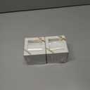 2 x HUIHUANG White Velvet Ribbon 3/8 inch x 25 Yards Single Face Velvet Ribbon for Gift Wrapping, Christmas Tree Ornaments, Wreath Decor, Invitations, Hair Bows, Flower Bouquet, Home Decor