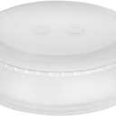 YBM HOME Microwave Splatter Cover Keeps Your Microwave Spotless During Food Heating, Anti-Splatter Plate Lid Cover, BPA Free and Dishwasher Safe (1, 3.25x11x10)