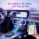 2026 Upgraded 3-in-1 HDMI Input Car TV & Wireless CarPlay Adapter & Android Auto, Stream TV Stick/i-Phone/Android Phone to Your Vehicle, Plug & Play for Factory Car Stereo 2016+