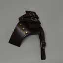 Sword Frog Sword Holster Sword Sheath Dagger for Warrior Pirate Cosplay LARP Renaissance Accessory Rapier Sword Holster (Dark Brown)