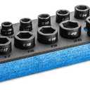 Capri Tools Stubby Impact Socket Set (3/8" Drive/Metric Set)