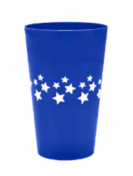 4pcs Patriotic Plastic Cups 4th of July Star Drinking Tumbler, USA