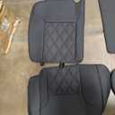 for Tacoma Seat Covers Custom Fit for 2016-2023 Crew Double Access Cab/Extended Cab Toyota Tacoma with Water Proof Faux Leather - Center Console Armrest Covers - Fully Covered (Black)