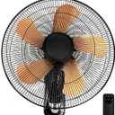 20 Inch Wall Mount Fan with Remote Control Wall Mounted Oscillating Fan with 3 Speed Settings, Adjustable Tilt and Timing for Bedroom 18in Metal Fans Blade