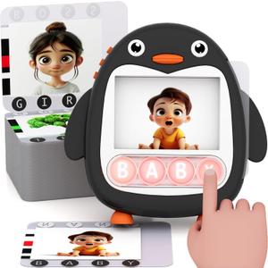 COOVA Word Pop & Talking Flash Cards for Kids Ages 4-8, Matching Letter Game, Spelling Phonics Sight Words Flash Cards Kindergarten & 1st Grade, Pocket Speech CVC Word Games, Learn to Read Toys