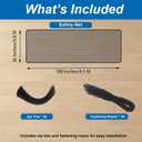 Banister Guard 15ft X 3ft Thick, Balcony Netting for Pets, Balcony Safety Net for Kids, Baby Fence Door Balcony Railing Cover with No Drilling for Apartment Railing(Black)