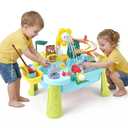 OKPOW Sturdy Water Table for Toddlers 1-2: No Tipping on Uneven Backyard | 4 Wide Legs & 3-Gal Sink Reduce Wobble by 80% - Keep Toddlers Safely Engaged in Splash Play, Tool-Free Assembly
