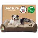 Bedsure SupportMax™ XL Orthopedic Dog Beds Large Sized Dog - As Seen on TV Extra Thick Supportive Dogs Couch with Waterproof Washable Cover, Extra Large Comfort Pet Sofa with Soft Sherpa, Brown
