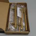 Goldenwarm Kitchen Cabinet Pulls Brushed Brass Drawer Pulls Gold 5in Cabinet Handles Modern Hardware for Kitchen Cupboard Bedroom Drawer Bathroom Furniture Door, 10Pack (5in Hole Centers)