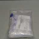 3 Pack Easy-Tap Leg Bag Urinary Drainage Bag, 500 ML with 3 18 Tubing, Anti-Reflux Valve, Cloth Straps Easy Flip Drain