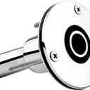 Stainless Steel 316 Straight Thru Hull Exhaust Skin Fitting, Fitting 24mm Tube Pipe Socket Hardware with Bolts and Nuts, for Diesel Parking heaters