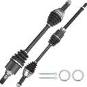 666417 666431 Front CV Axle Shaft Assembly Set Compatible with 2013-2018 Nissan Altima L4 2.5L Sedan, 13 14 15 16 17 18 Driver and Passenger Side, 391013NT0A NCV53018 NCV53023 (Left and Right)
