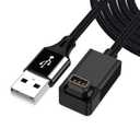 AGVEE 3.3ft Angled Replacement Charger Cable for Coros Smartwatch, 90 Degree Braided Cord for Coros Pace 3/Pace 2/Apex 2 Pro/Apex 2/Apex/Vertix 2/Vertix, Black
