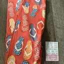 NEW RELEASE Lularoe Leggings Size TC Cute Flip Flops Sandals Print