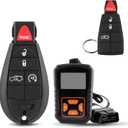 M3N32297100 Car Remote Key Fob Replacement Kit for 2013 2014 2015 2016 Dodge Dart Keyless Entry Remote with Interchangeable 4 and 5 Button Key Pads