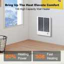 198 High Capacity Wall Heater Complete Unit With Thermostat