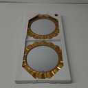 2 Pack Boho Wall Sunburst Mirror 25cm Gold