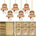 36 Sets Mothers Day Gifts Bulk Jesus Scented Ornaments with Cards Bags for Women Church Office Christian Party Favors Religious Scripture Hanging Decor, 6 Fragrances