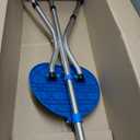 Hold 440 lbs Folding Canes with Seat Walking Stick Height Adjustment Cane Seat Capacity Frosted Handle with Magnetic Therapy Stone Crutches Stool (Blue)