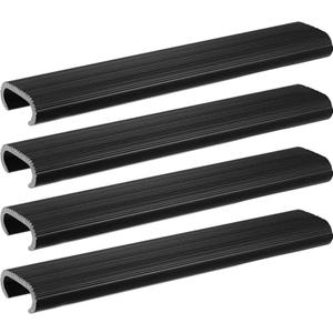 Nuanchu 12 Pcs Snap in Boarding Ladder Treads, 7-1/4" x 1-3/8" with 1-1/8" Mouth Opening, Non Slip Marine Boarding Steps PVC Resistant UV Boat Ladder Inserts Durable Heavy Duty Boating Accessories 3 Pack