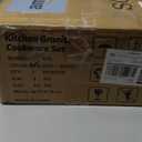 12 Pcs Pots and Pans Set Non Stick, Cookware Sets Black Granite Induction Cookware, Non-toxic Healthy Nonstick Kitchen Cooking Set with Frying Pans Set, Saucepans (PFAS/ PFOA/ PFOS Free)