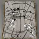 100% Cotton Duvet Cover Set King Size, Neutral Grid Striped Tufted Duvet Cover, Soft Breathable Comforter Cover with Zipper Closure, Modern Minimalist Bedding Set