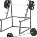 TOYANDONA Mini Dollhouse Barbell Set - 3Pcs Fitness Decor with Barbell Rack and Dumbbells, Realistic Weightlifting Model for Doll House Decoration