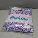 PRETTYGARDEN Puff Short Sleeve Cewneck Floral Long Fall Dresses for Women 2025 Flowy Tiered Hem Maxi Wedding Guest Dress (Purple, S)