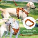 No Pull Dog Harness, Puppy Vest with Front Clip for Small Medium Large Sized Dog(Carmel Brown,M)