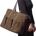 ESVAN Utility Tote Bag Weekender Duffle Bag with 13 Pockets - Perfect for Travel, Work, Gym, Beach, Teachers, and Nurses