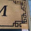 A1HC Natural Coir Monogrammed Doormat, Heavy Duty Anti-Shedding Front Door Mat, Personalized Welcome Mat for Outside, Porch, Entrance, Easy Clean Entryway Door Mat - 24" x 39", M