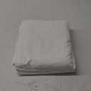 Amazon Basics Soft, Comfortable Queen Size Bed Sheets, Deluxe Microfiber, 4-Piece, Bright White Striped