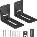 USX MOUNT Soundbar Mount for Samsung, Sony, LG, Vizio, Bose, Onn & More Sound Bar Mounts-Universal Soundbar Mounting Bracket Under TV, Floating Speaker Wall Mount 1 Pair Soundbar Shelf
