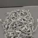 Lomotech Christmas Icicle Lights, 35Ft 54 Drops 300 Count Incandescent Connectable Waterproof Lights for Holiday Decorations (White Wire, Multicolor)