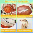 Sports Birthday Party Decorations Happy Birthday Banners Football Basketball Hanging Swirls Baseball Soccer Honeycombs Table Centerpieces for Sport Theme Party Supplies Favors Decor