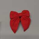 Malier Christmas Dog Collar with Bow tie, Classic Red Dog Christmas Collars for Girl and Boy, Cute Adjustable Holiday Puppy Collars for Dogs Cats Pets (Medium, Red)