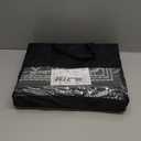 GENIMO Outdoor Rug Waterproof Area 10'x14' for Patio, Foldable Reversible Plastic Straw Carpet for Travel Trailers, Outside Mat for Rv, Deck, Picnic, Porch, Camper, Balcony, Beach, Grey & White