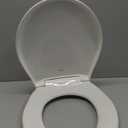 Mayfair Cassel Slow Close Toilet Seat, Easy Clean, Non Slip Premium Wood Seat, Easy Install, Made in USA, Round, Biscuit