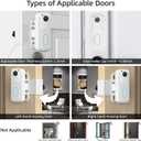 Anti-Theft Blink Doorbell Mount 2nd Gen, Adjustable (45 to 135 Degrees) Door Bell Mount for All-New Blink Video Doorbell, No-Drilling Camera Mount Bracket for Apartment, Rental, Office, White