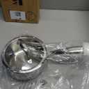 Macevia Sauce Pan with Glass Lid, 18/10 Stainless Steel Pot with Stay-Cool Handle, For All Stoves Multipurpose Use for Home Kitchen or Restaurant1 Quart- Silver