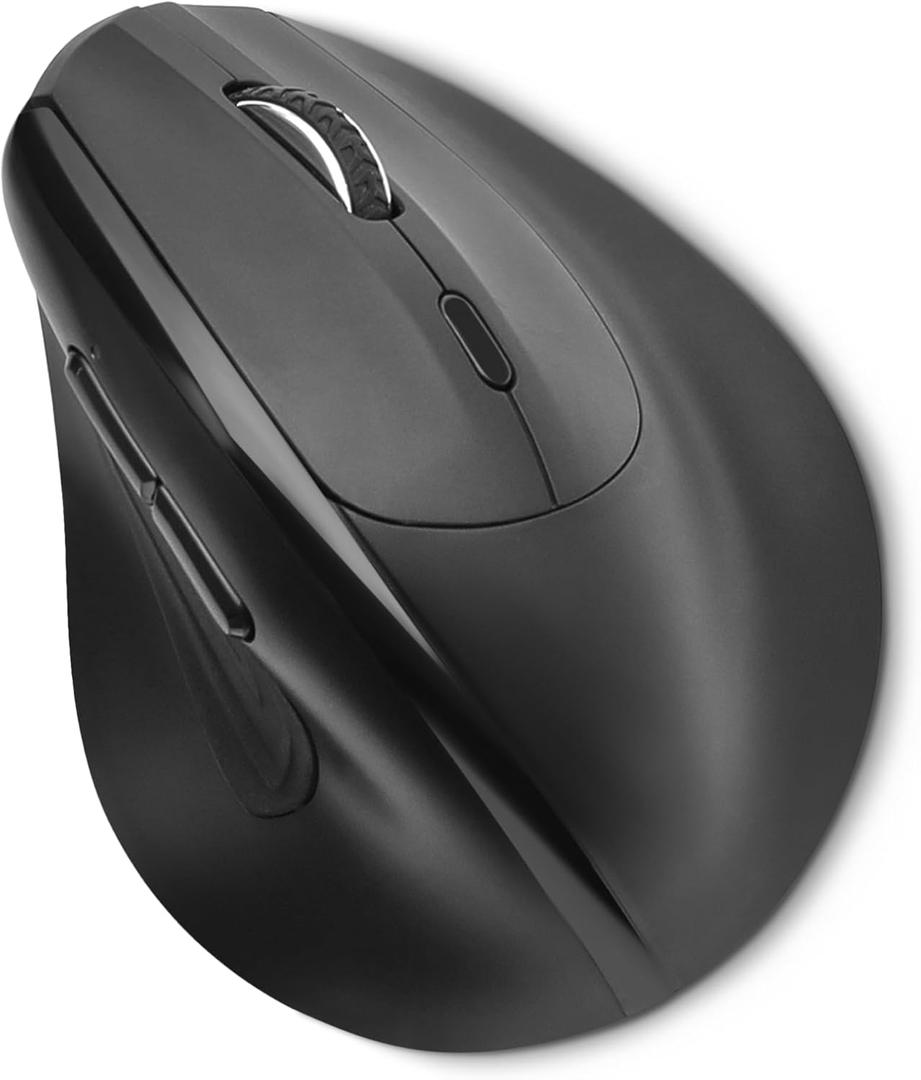 Amazon Basics 6-Button Vertical Wireless Mouse for Laptop & Desktop PC, Right-Handed, Adjustable DPI, Medium to Large Palm Sizes, Black