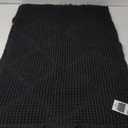 ZALL Black Waffle Bath Mat,Super Absorbent Non Slip Bathroom Rug,Brown 24x36inch, Geometric Diamond Machine Washable Ultra Soft Floor Mats