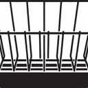 White Metal Racks with Metal Stands 17*12.5 in