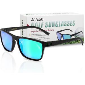 Golf Sunglasses, UV Polarized Sunglasses for Men and Women, Lightweight Sunglasses with UV Protection for Golfer, Golf Accessories