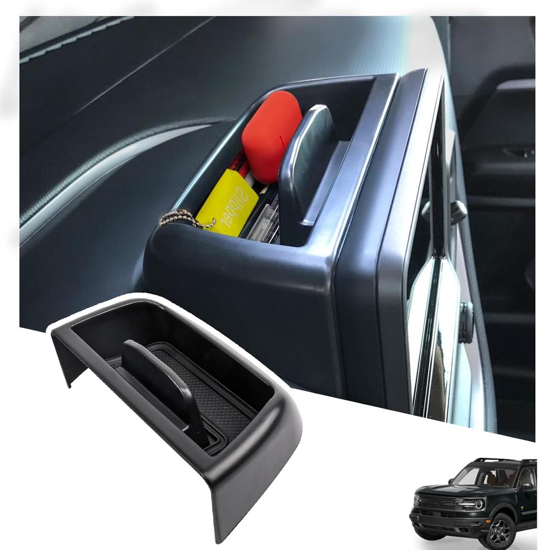 Carwiner Center Console Dash Storage Tray for 2021-2024 Ford Bronco Sport CX430 Console Dashboard Organizer with Cellphone Holder Storage Box Insert Accessories